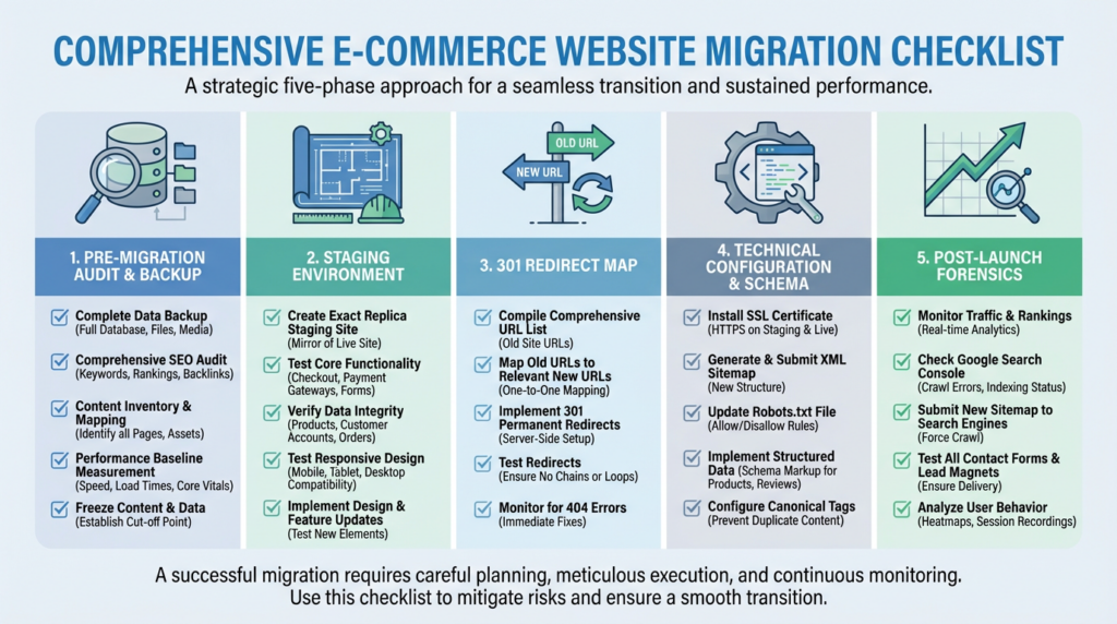 an ecommerce website migration checklist